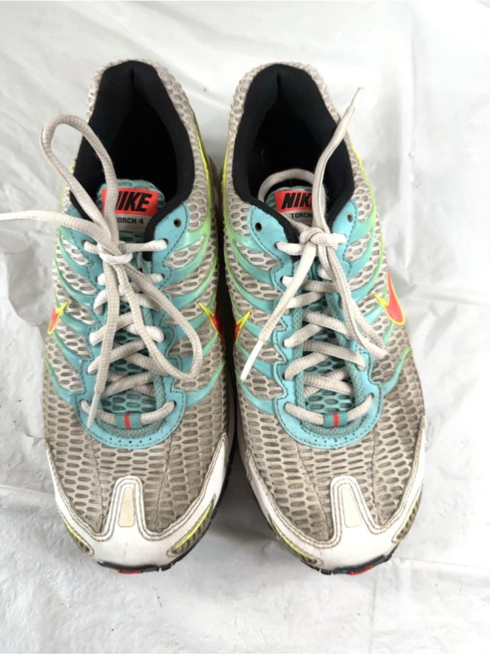 Nike Air Max Torch 4 Women's Shoes Sneakers Size 8.5 White CW5607-100 Running